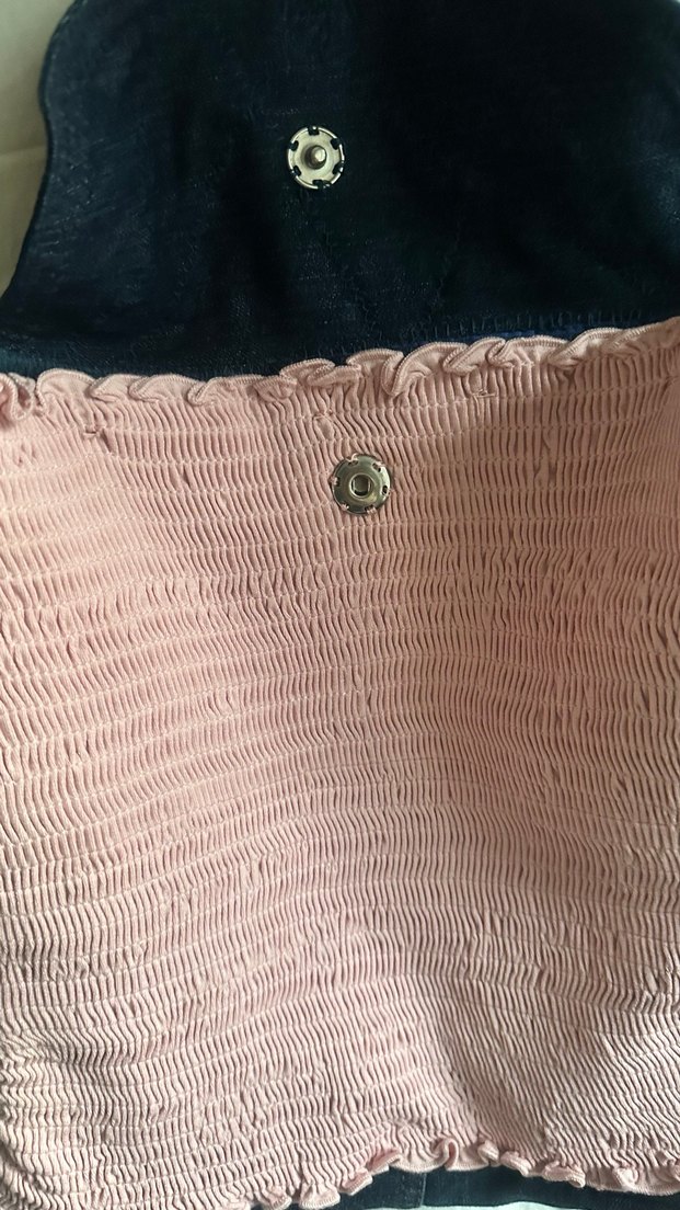 El Yapımı-Piliseli Pudra Pembe Kadın Çanta - Görsel 3