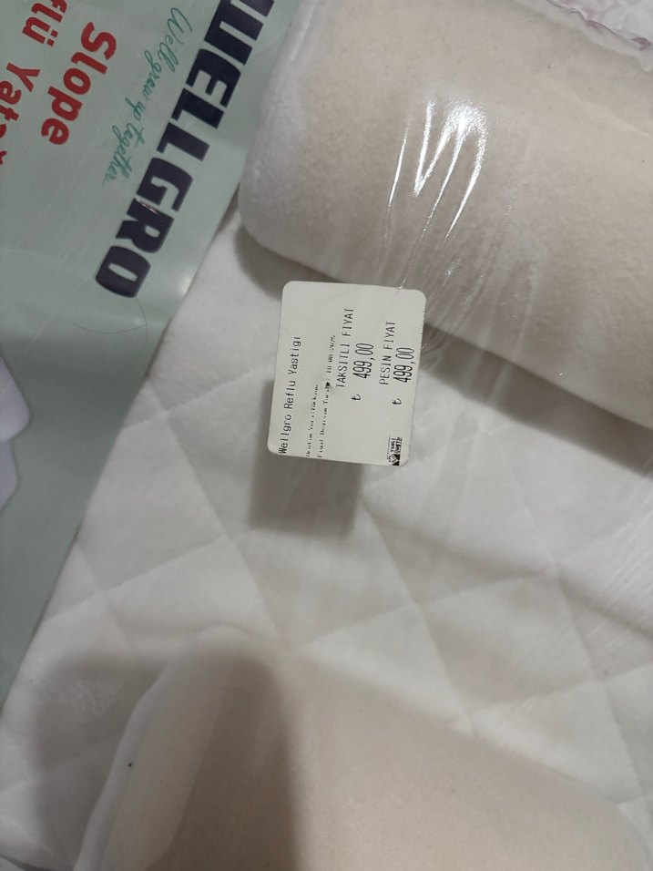 Bebek Reflü Yatağı Beyaz Desenli - Görsel 2