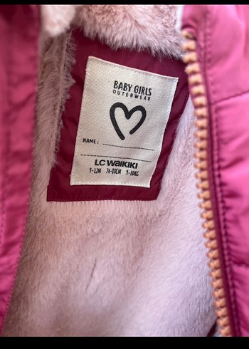 Kız Çocuk  Pembe Kürklü Mont - Görsel 2