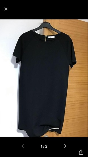Koton Siyah düz elbise