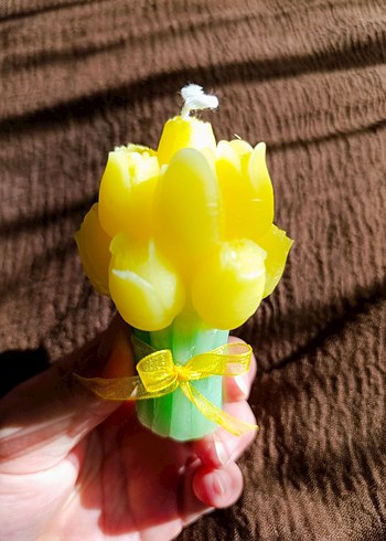 Beden sarı Renk Sarı Laleler Mum