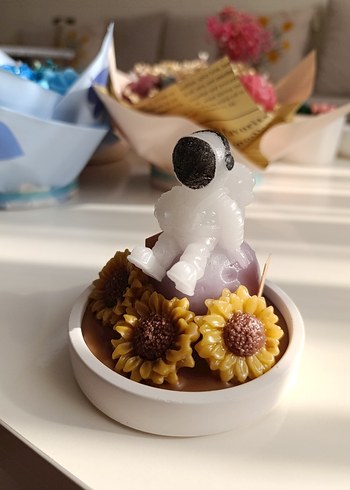 Spotify Kodlu Astronot Figürlü Mum - Görsel 5