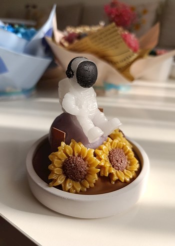 Spotify Kodlu Astronot Figürlü Mum - Görsel 6