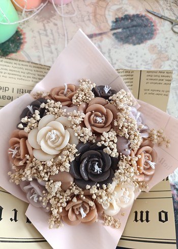 Orta boy mum buketi - Görsel 4