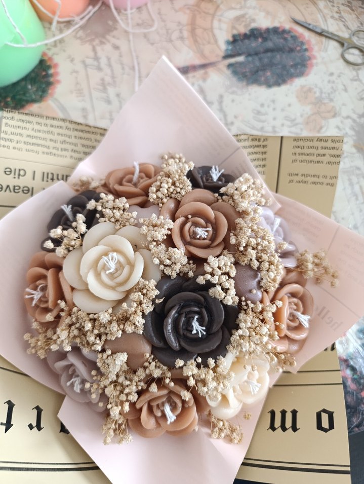 Orta boy mum buketi - Görsel 4