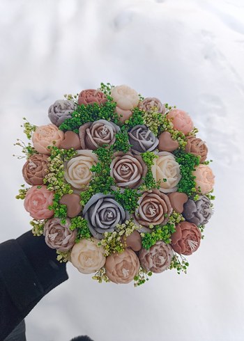 Bohem Tarzı Çiçek Aranjmanı Hediyesi - Görsel 4