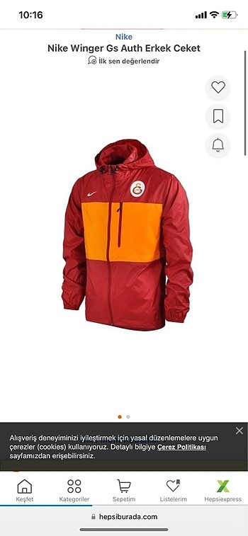 orijinal nike gs yağmurluk