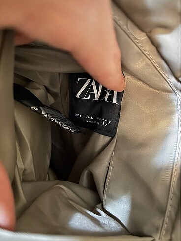 l Beden camel Renk ZARA ÇİFT TARAFLI BOMBER/PELUŞ CEKET
