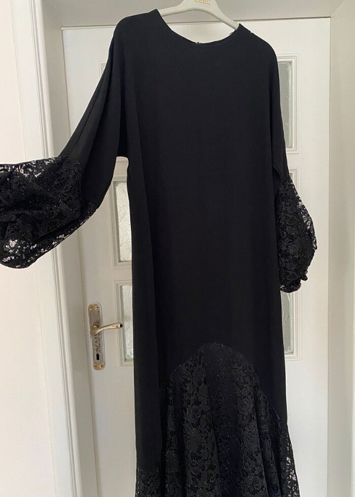 44 beden siyah abiye  - Görsel 3