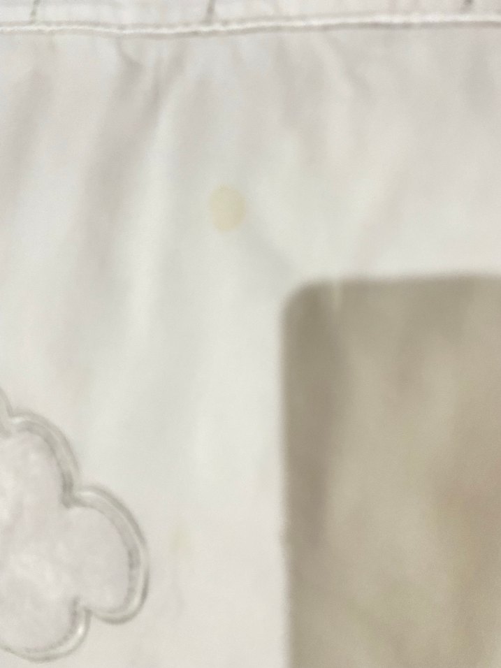 Nakışlı Beyaz Pamuklu Bebek Uyku Seti - Görsel 4