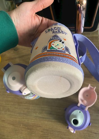 Mor Uzay Temalı Çocuk Matara - Görsel 5