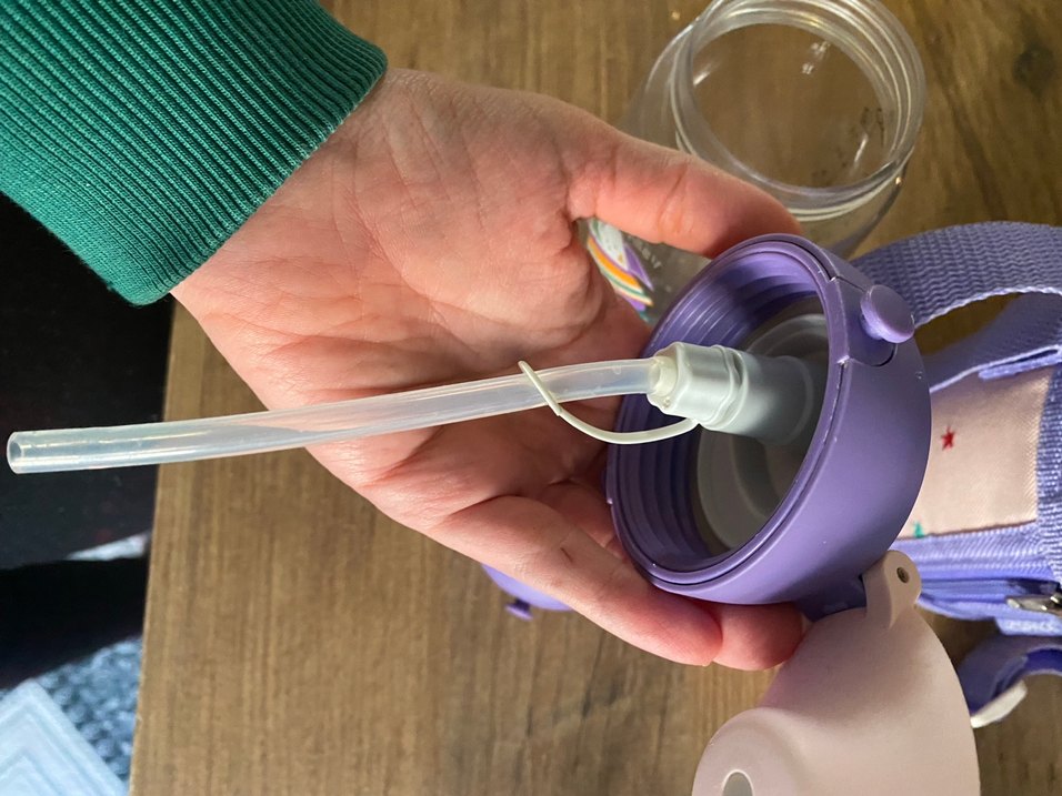 Mor Uzay Temalı Çocuk Matara - Görsel 3