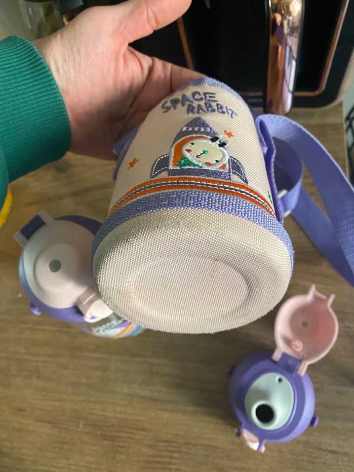 Mor Uzay Temalı Çocuk Matara - Görsel 5