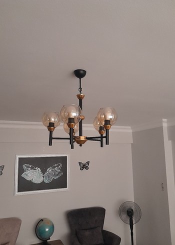 Diğer Bej Diger Avize Aydınlatma ( 5 Lİ AVİZE )