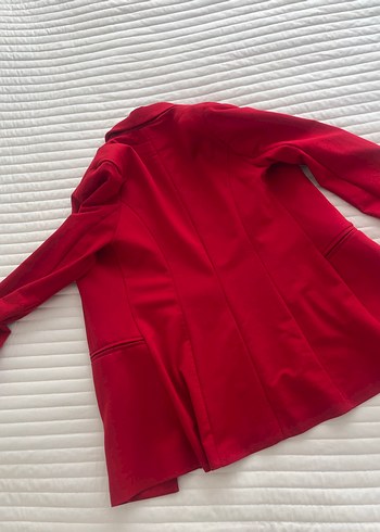Diğer Klasik Kesim Kırmızı Kadın Blazer Ceket