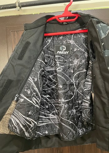 Erkek Gri Biker Mont PROSEV - Görsel 4