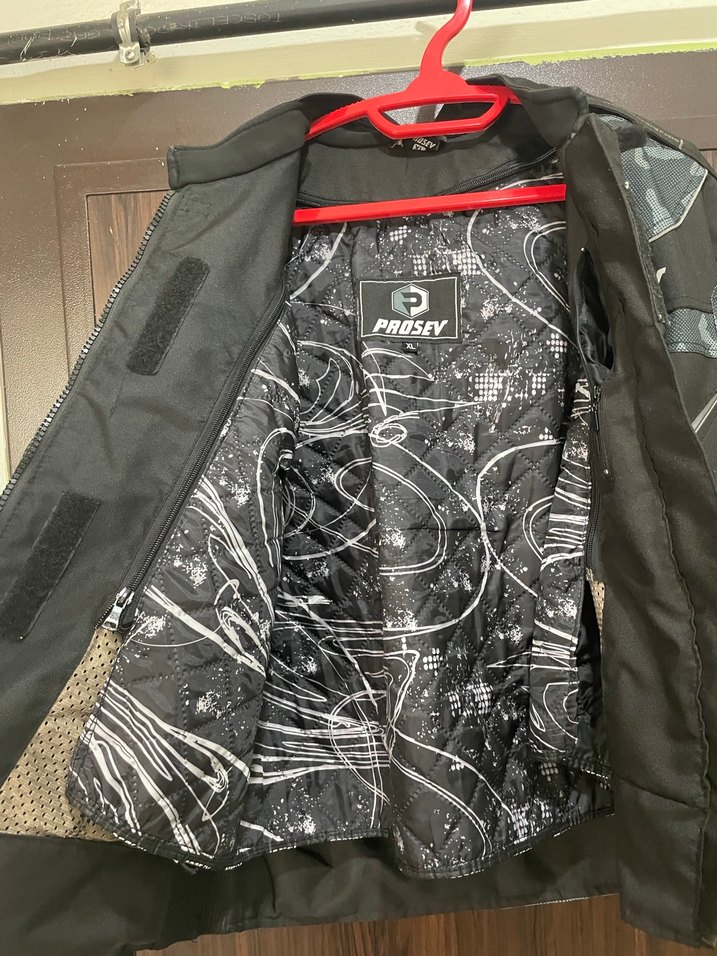 Erkek Gri Biker Mont PROSEV - Görsel 4