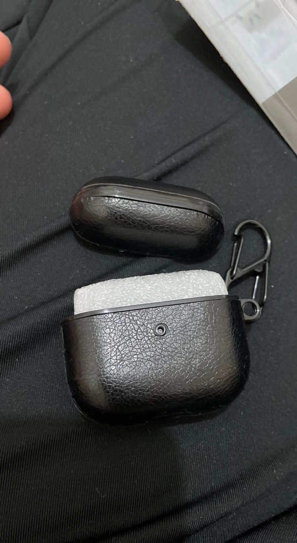 Siyah Airpods 3 Kılıfı - Özel Tasarım Deri - Görsel 2