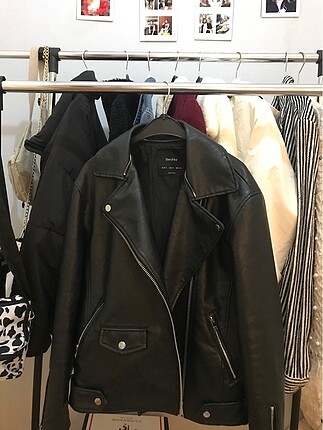 s Beden Oversize bershka deri ceket ??