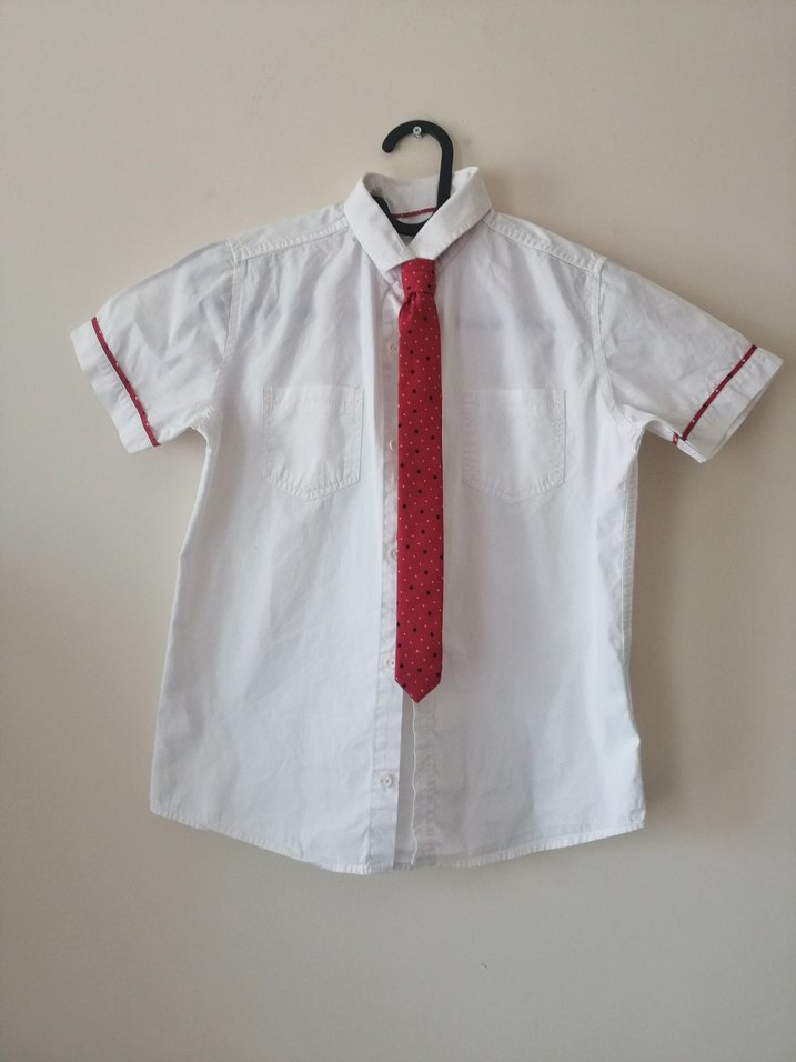 Düğmeli Renkli Çocuk Kravat ve Papyon Seti - Görsel 2