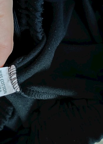 Siyah Rahat Kesim Kadın Eşofman Altı - Görsel 2