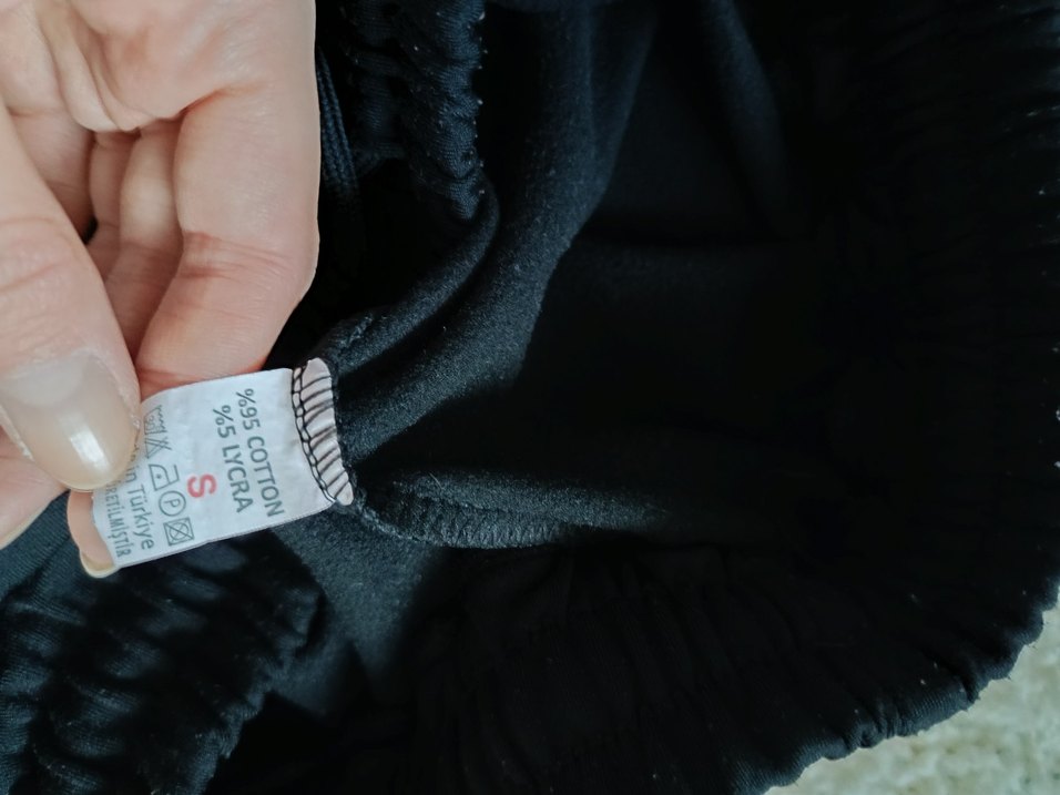 Siyah Rahat Kesim Kadın Eşofman Altı - Görsel 2