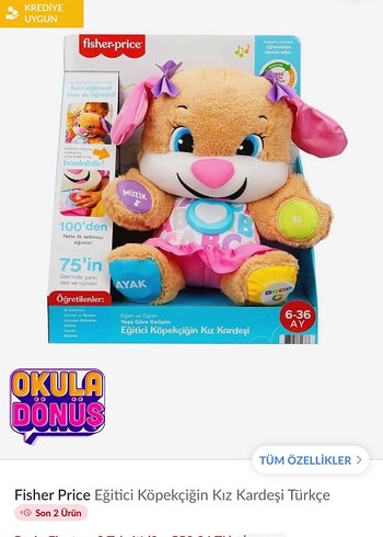Fisher Price Eğitici Köpekçiğin Kız Kardeşi