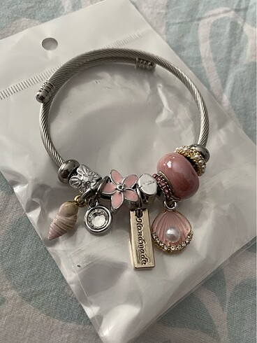 Accessorize Çelik charm bileklik
