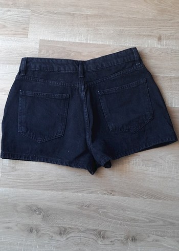 Addax Kadın Siyah Mini Denim Şort