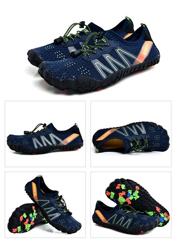 Bağcıklı Bay Bayan Mavi Su Ayakkabısı - Görsel 5