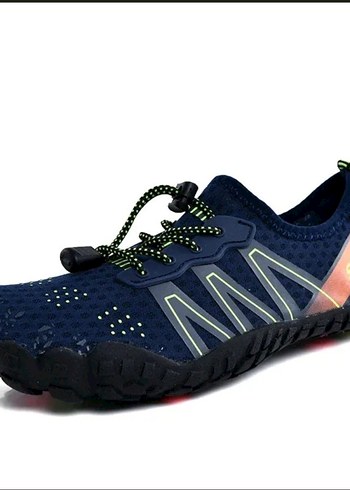 Bağcıklı Bay Bayan Mavi Su Ayakkabısı - Görsel 3