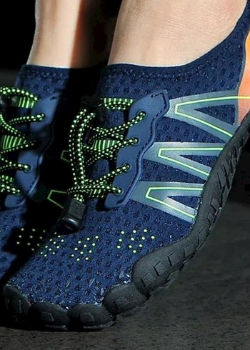 Bağcıklı Bay Bayan Mavi Su Ayakkabısı - Görsel 2