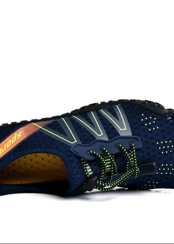 Bağcıklı Bay Bayan Mavi Su Ayakkabısı - Görsel 4