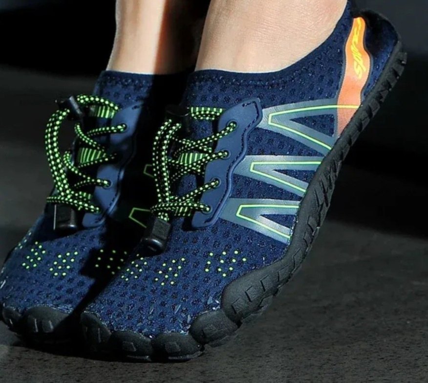 Bağcıklı Bay Bayan Mavi Su Ayakkabısı - Görsel 2