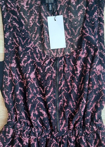 Bershka Desenli Elbise
