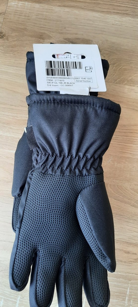 Decathlon Çocuk kayak eldiveni Siyah Street Wear Eldiven - Görsel 4