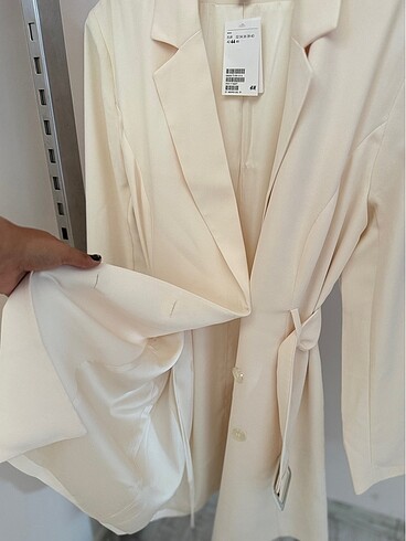 44 Beden ten rengi Renk H&M Blazer Elbise