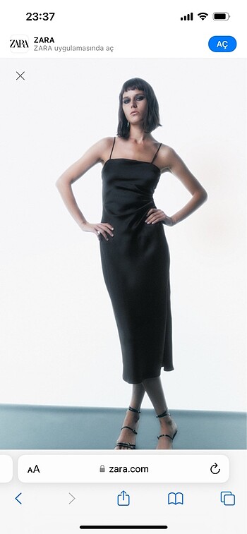 Zara Saten Elbise