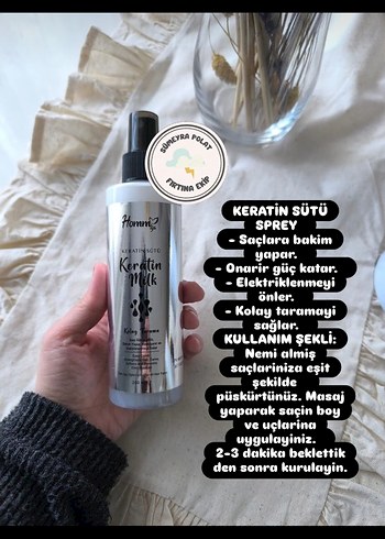 Diger Keratin Sütü Sprey Saç Bakım Ürünü