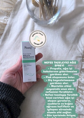 homm bitkisel Nefes Tazeleyici Ağız Spreyi