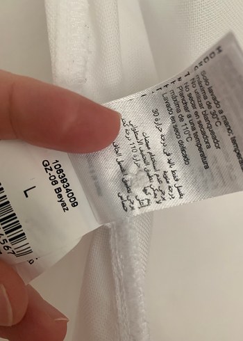 l Beden beyaz Renk Network Beyaz Düğmeli Kadın Gömlek