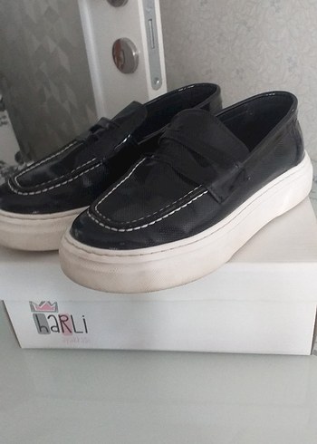 Siyah Yılan Desenli Erkek Çocuk Loafer - Görsel 4