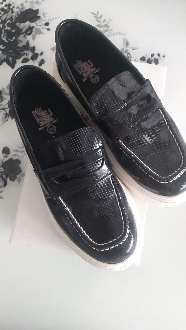 Siyah Yılan Desenli Erkek Çocuk Loafer - Görsel 3