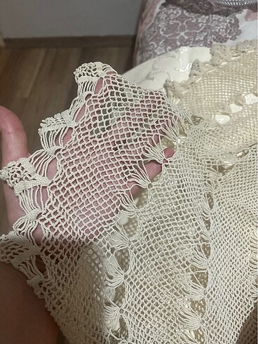  Fiskos örtüsü el yapımı dantel