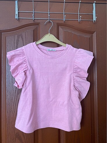 s Beden pembe Renk Zara tshirt