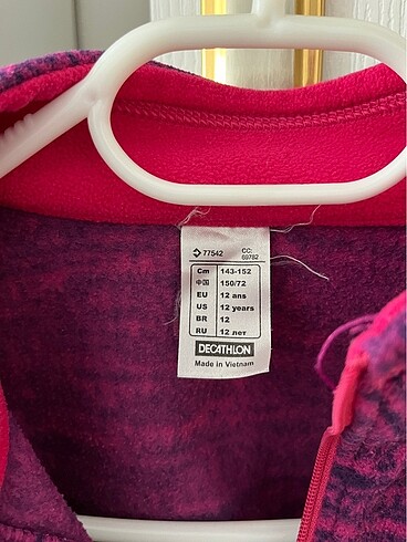 12-13 Yaş Beden mor Renk decathlon