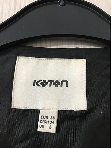 36 Beden siyah Renk Koton ceket
