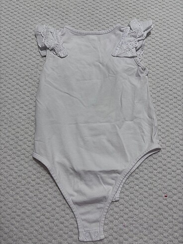 24-36 Ay Beden beyaz Renk Çocuk Çıtçıtlı Bady