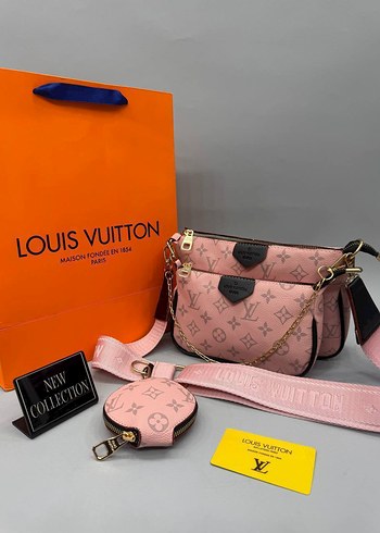 Pembe Deri Louis Vuitton Kadın Çanta