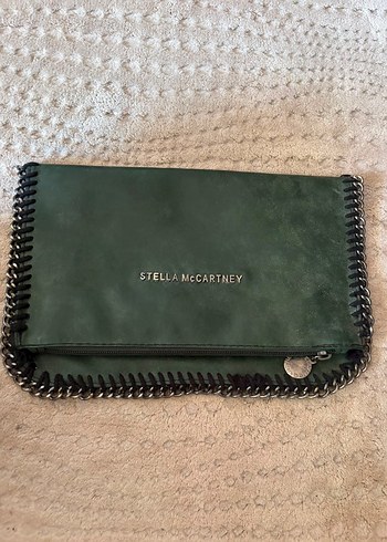 Stella McCartney Haki Suet Clutch